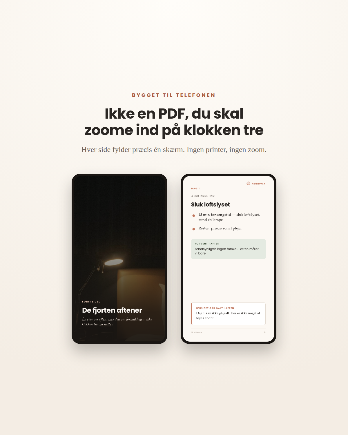 Nætterne — fjorten aftener med en plan