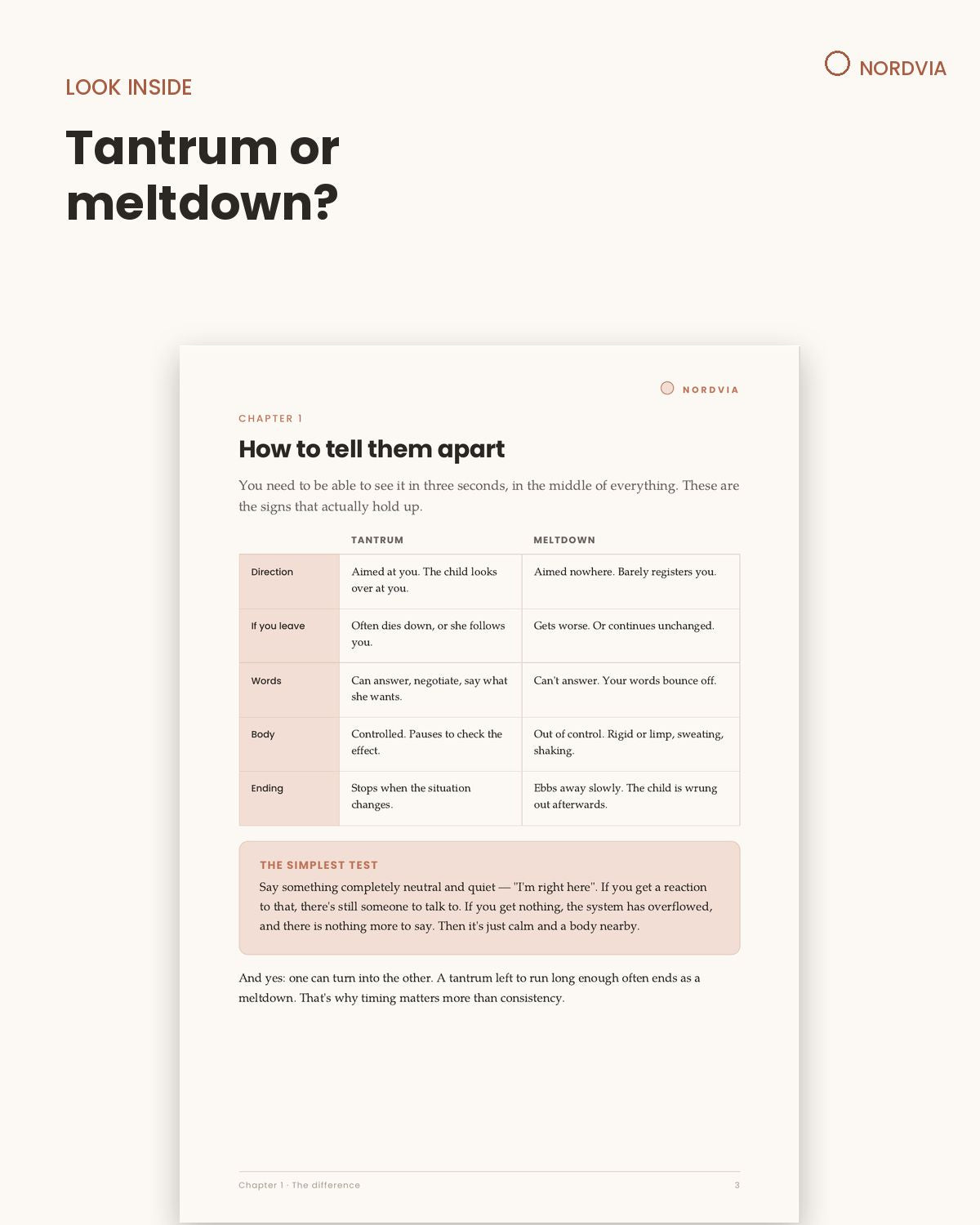 Two Kinds of Crying — tantrum or meltdown?