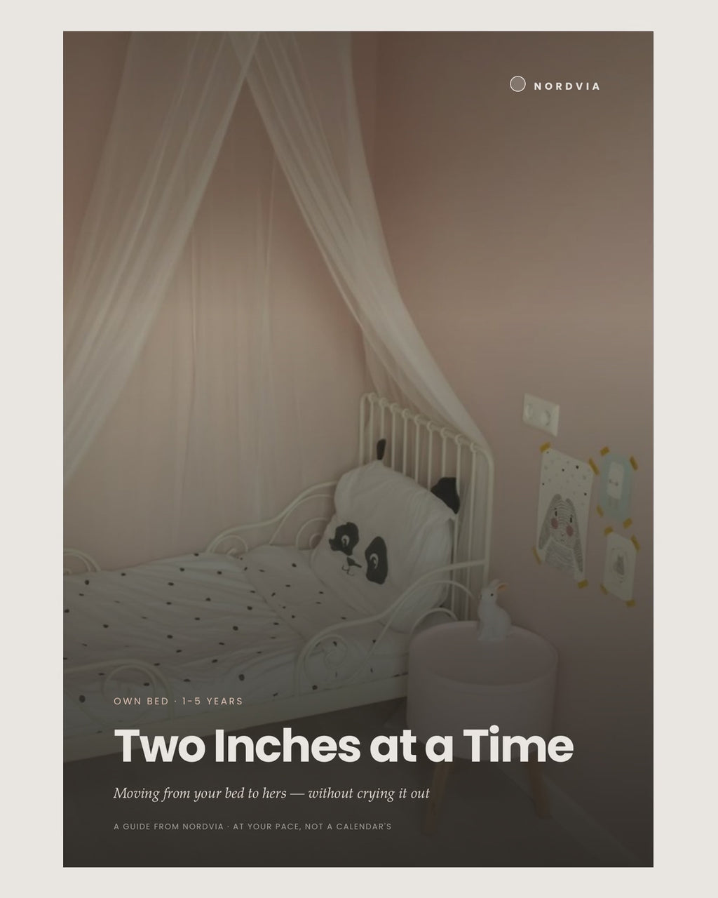 Two Inches at a Time — moving to her own bed