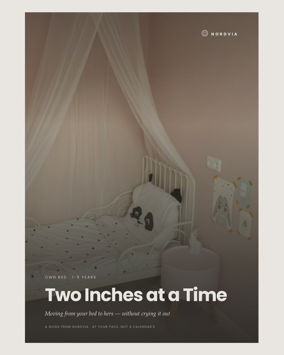 Two Inches at a Time — moving to her own bed