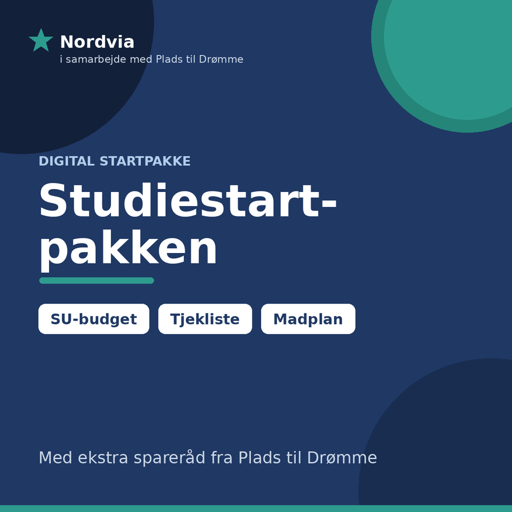 Studiestartpakke 2026 - Plads til Drømme