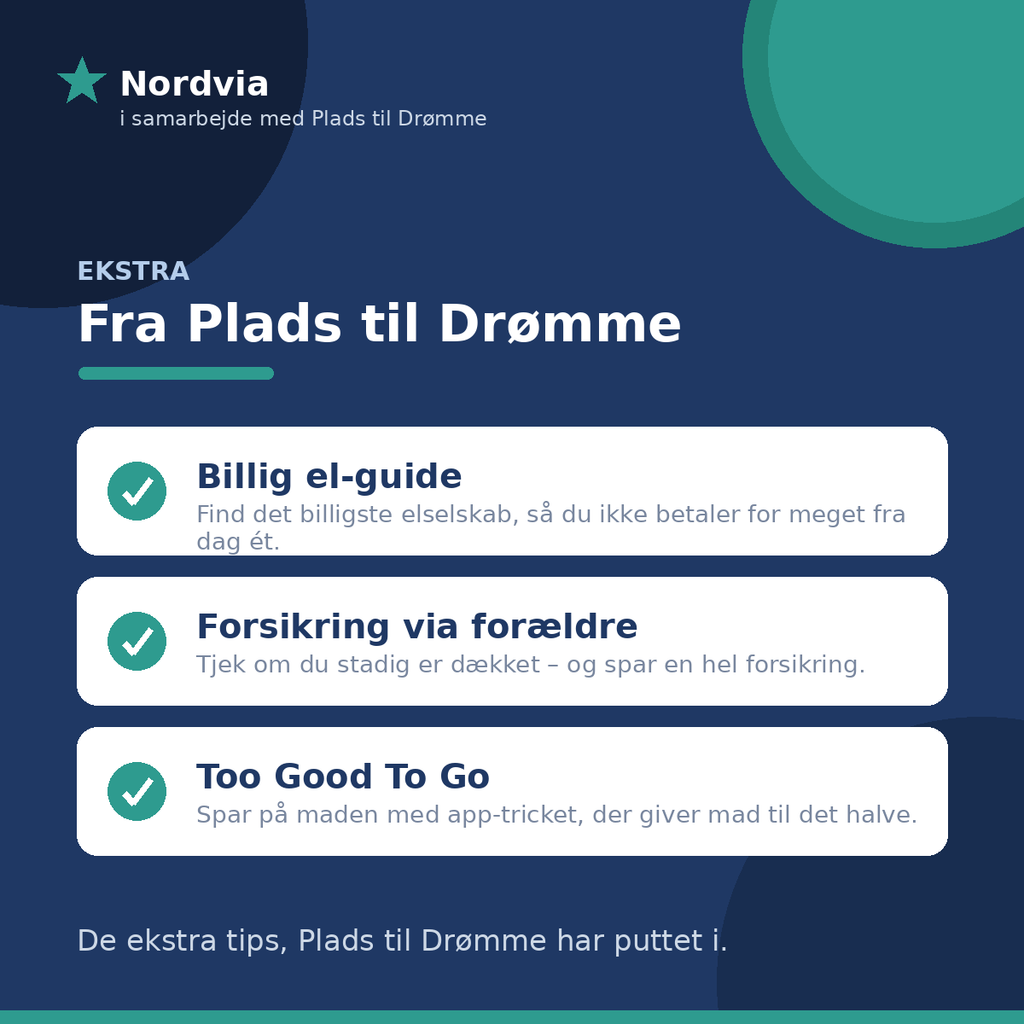 Studiestartpakke 2026 - Plads til Drømme